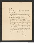 Nachlass Franz Steindachner, Brief von Otto Benndorf an Franz Steindachner (14.02.1906), Inv.Nr. 33.01, Seite 1